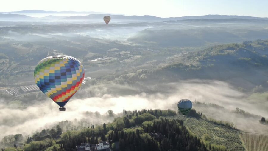 Hot Air Balloon, Pienza, Montalcino, Val D'orcia - Champagne + Breakfast: The Part Many Excursions Skip