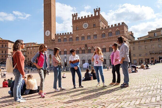 Siena Sightseeing Walking Tour with Food Tastings for Small Groups or Private - Piazza Salimbeni and the Contrade: where local pride gets real